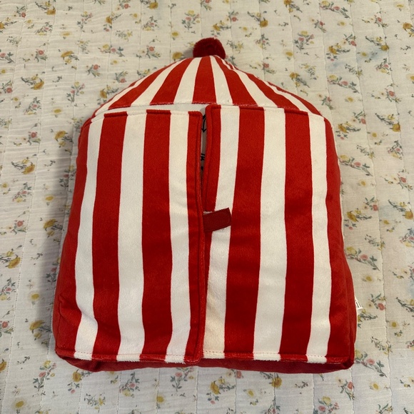 IKEA Busenkel Cushion Pillow Circus Tent Shape Red/White 19x15" 505.231.86 - Picture 3 of 5